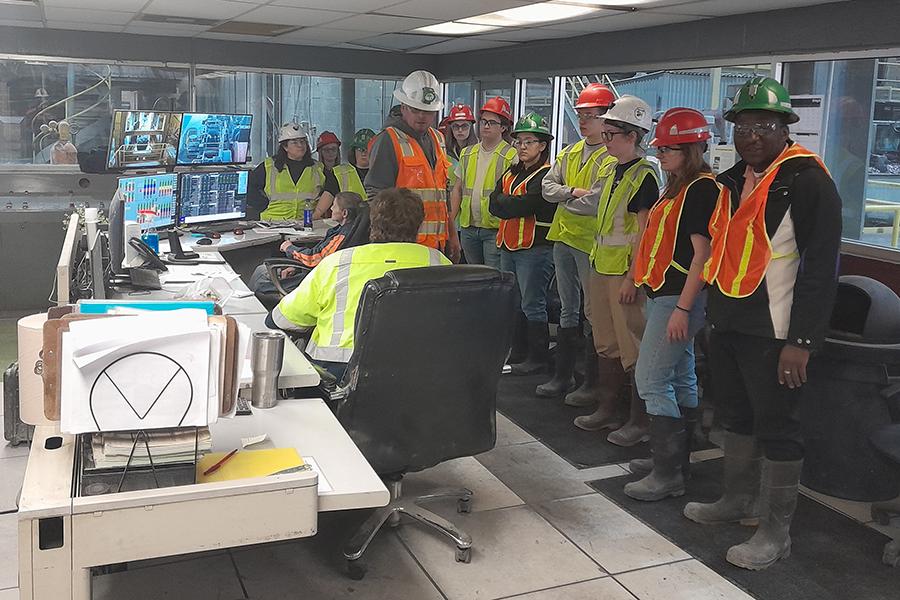 Visiting the Doe Run Company’s Fletcher mine helped students see some of the ways their geology skills can be applied in a career.